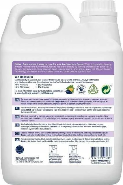 Bona PET skystis plytelėms ir plokštėms (papildymas) 2,5 l.