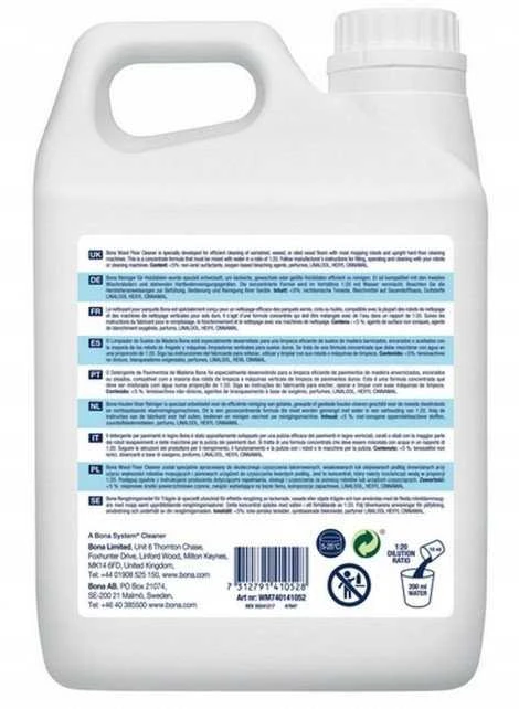 Bona Koncentruotas plovimo skystis medinėms grindims, 2,5 l.