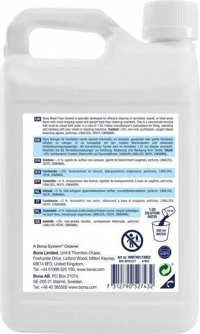 Bona Koncentruotas medinių grindų plovimo skystis 1,1 l.