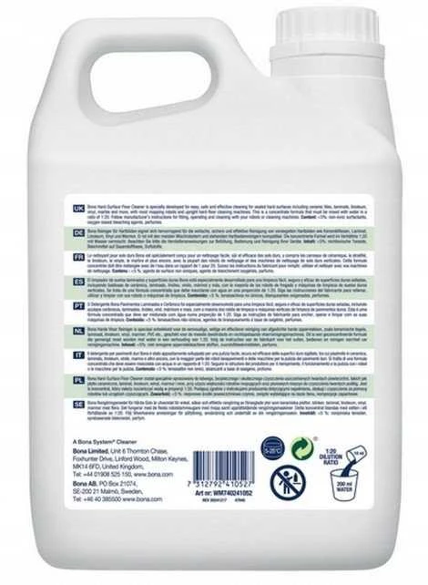 Bona Koncentrat įrenginiams mopujących do podłóg kamiennych, płytek i paneli 2,5l.