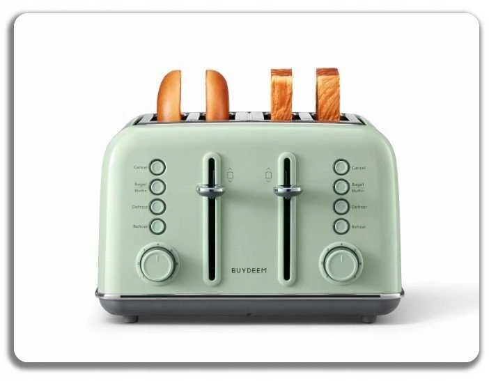 BUYDEEM 4 riekelių skrudintuvas, modelis DT640E, spalva „Cozy Greenish“, ES