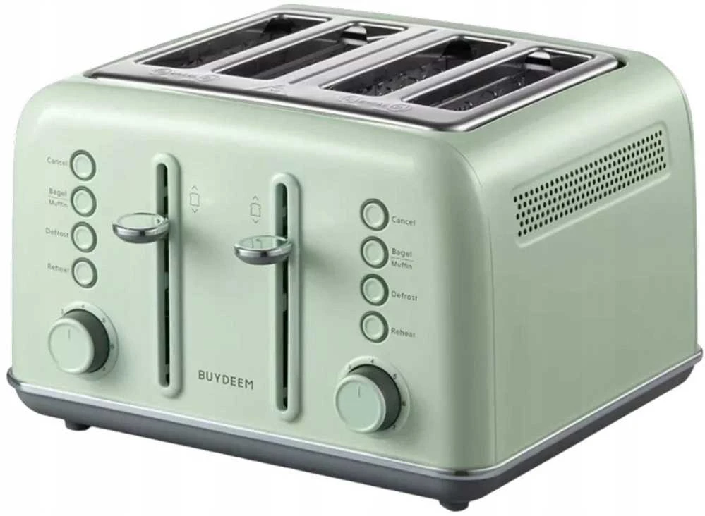 BUYDEEM 4 riekelių skrudintuvas, modelis DT640E, spalva „Cozy Greenish“, ES