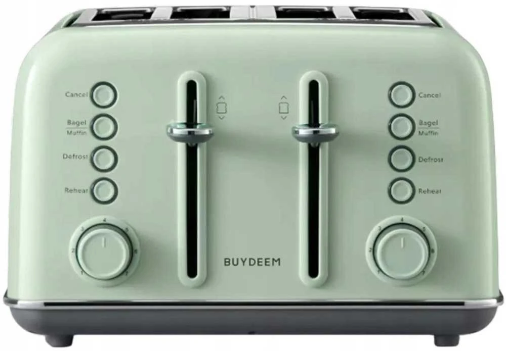 BUYDEEM 4 riekelių skrudintuvas, modelis DT640E, spalva „Cozy Greenish“, ES