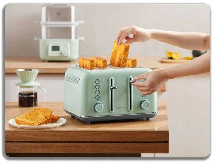 BUYDEEM 4 riekelių skrudintuvas, modelis DT640E, spalva „Cozy Greenish“, ES