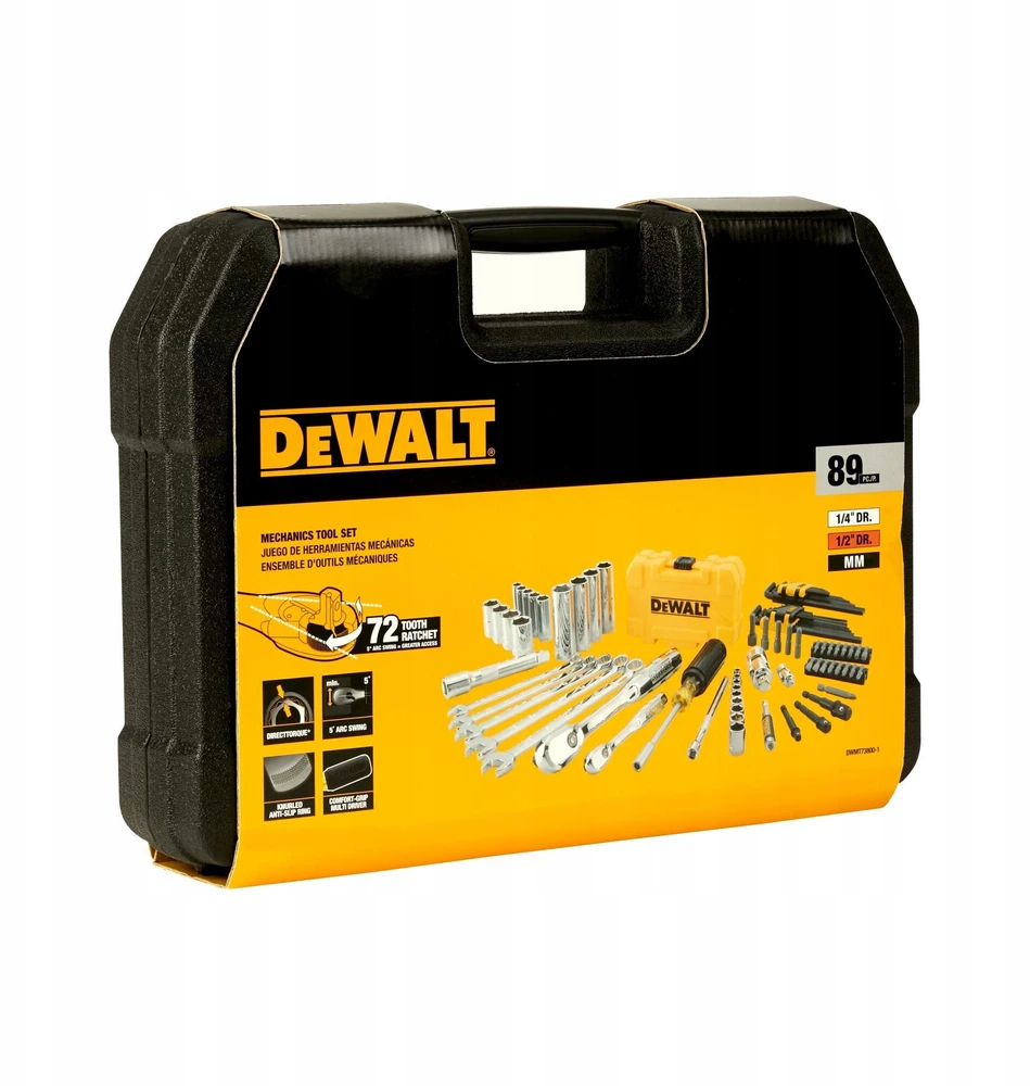 Book On Demand Įrankių komplektas DeWalt DWMT73800-1; 89 vnt.