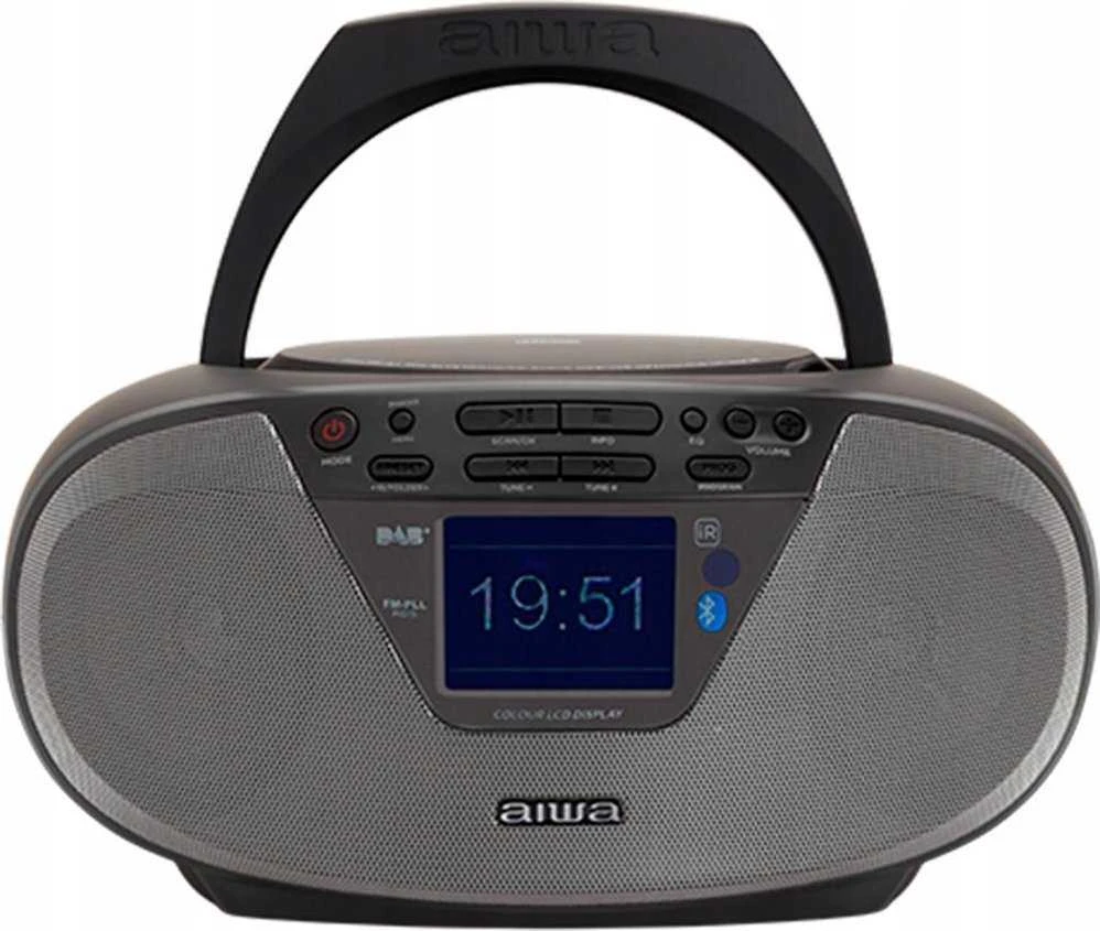 Grotuvas Aiwa Boombox AIWA BBTU-500 DAB+/FM RDS/CD/USB/BT juoda