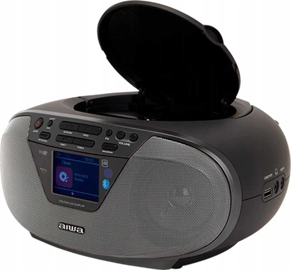 Grotuvas Aiwa Boombox AIWA BBTU-500 DAB+/FM RDS/CD/USB/BT juoda