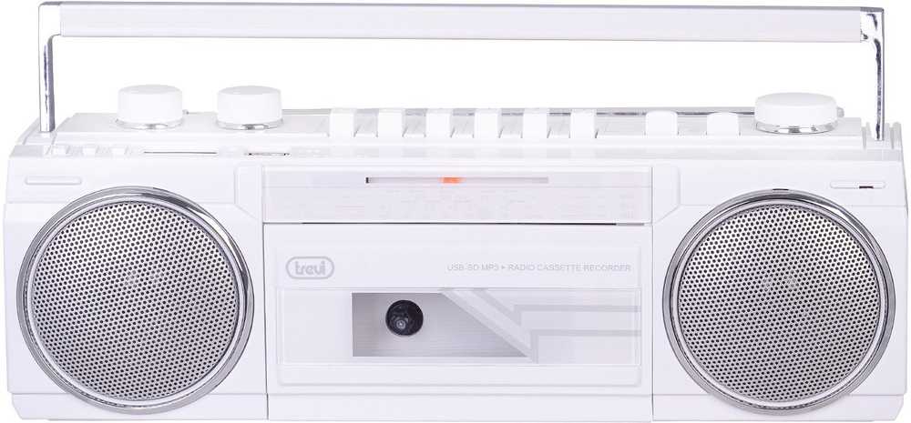 Radiomagnetolas Trevi Boombox RR501 kasetė/BL/USB/SD baltas
