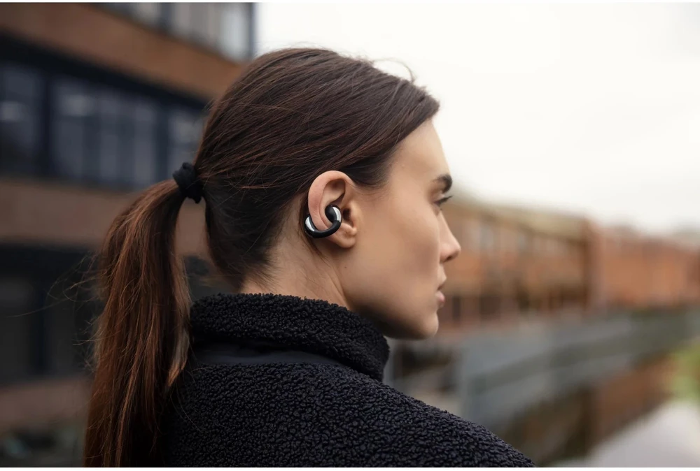Ausinės Boompods „Boomclip Pro“ juodas