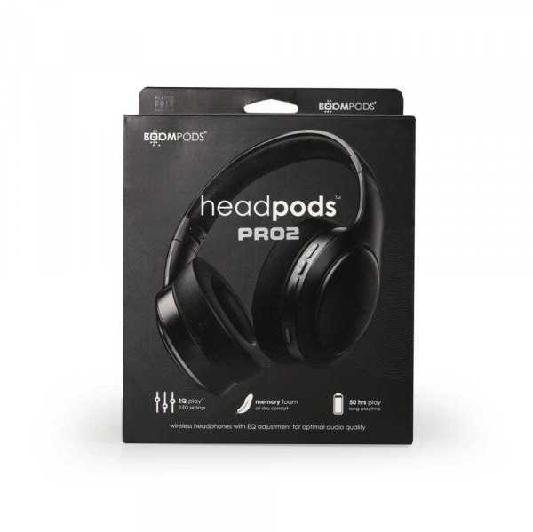 Ausinės Boompods Headpods Pro2 juodos spalvos