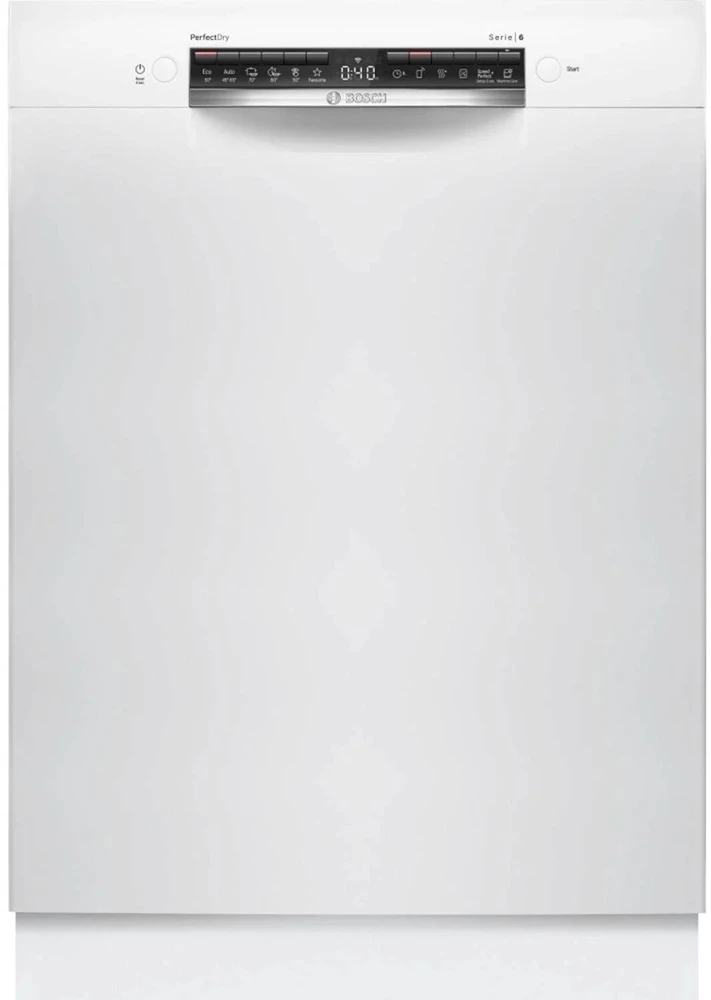 Bosch SMU6ZCW10S Serija 6, Indaplovė, montuojama iš apačios, 60 cm, Balta