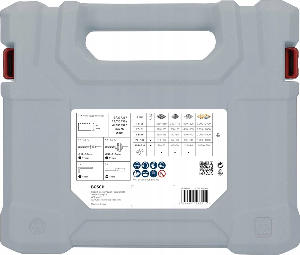 Bosch 15 Gręžimo karūnėlių kom. PRO Multi mat. Threaded