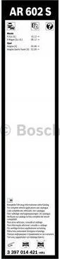 Valytuvai Bosch Aerotwin Retrofit AR602S, 600/450mm
