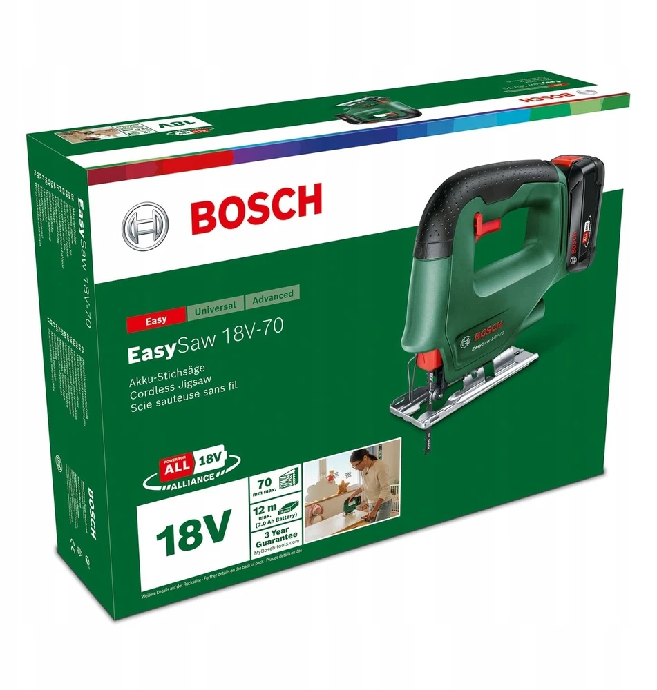 Wyrzynarka Bosch AKUM. siaurapjūklis EasySaw 18 set