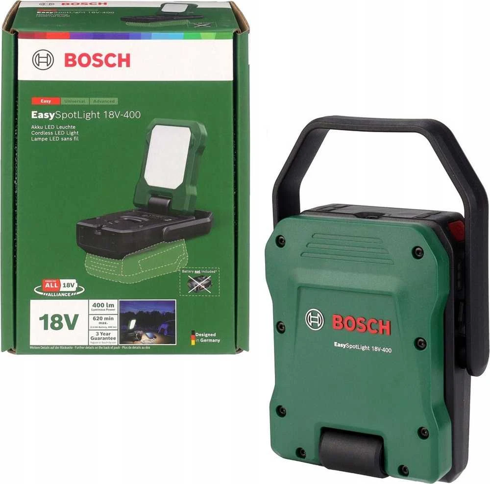 Šviestuvas Bosch EasySpotLight 18V-400; 18 V (be akumuliatoriaus ir pakrovėjo)