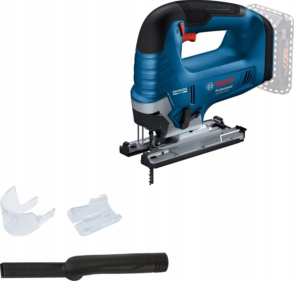 Akumuliatorinis siaurapjūklis BOSCH GST 18V-125 B CT Solo