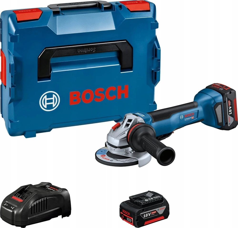 Bosch GWS 18V-10 P 2x5.0Ah, GAL 1880, LB