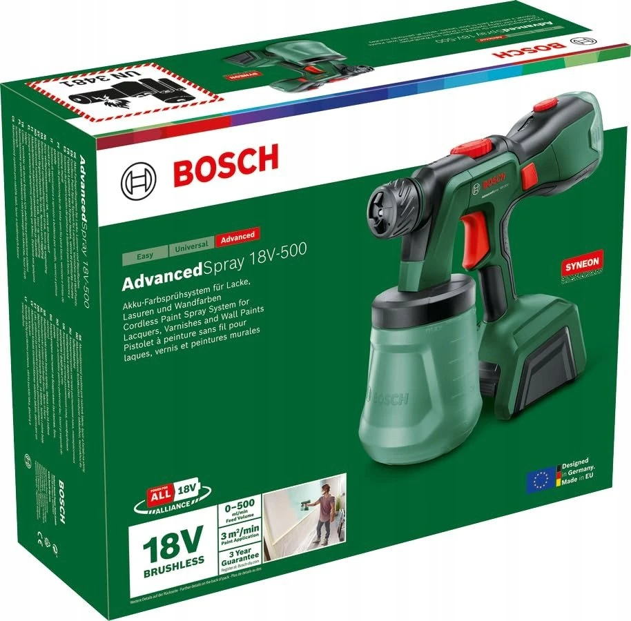 Bosch AdvancedSpray18V-500,4Ah Akum.dažų pulveriz.