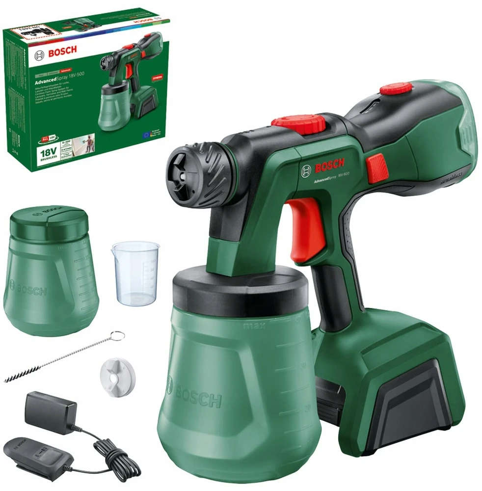 Bosch AdvancedSpray18V-500,4Ah Akum.dažų pulveriz.