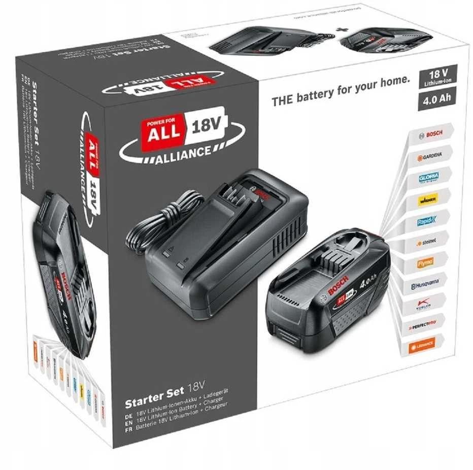 Bosch akumuliatoriaus ir kroviklio rinkinys 18V 1x4Ah , AL18V-44