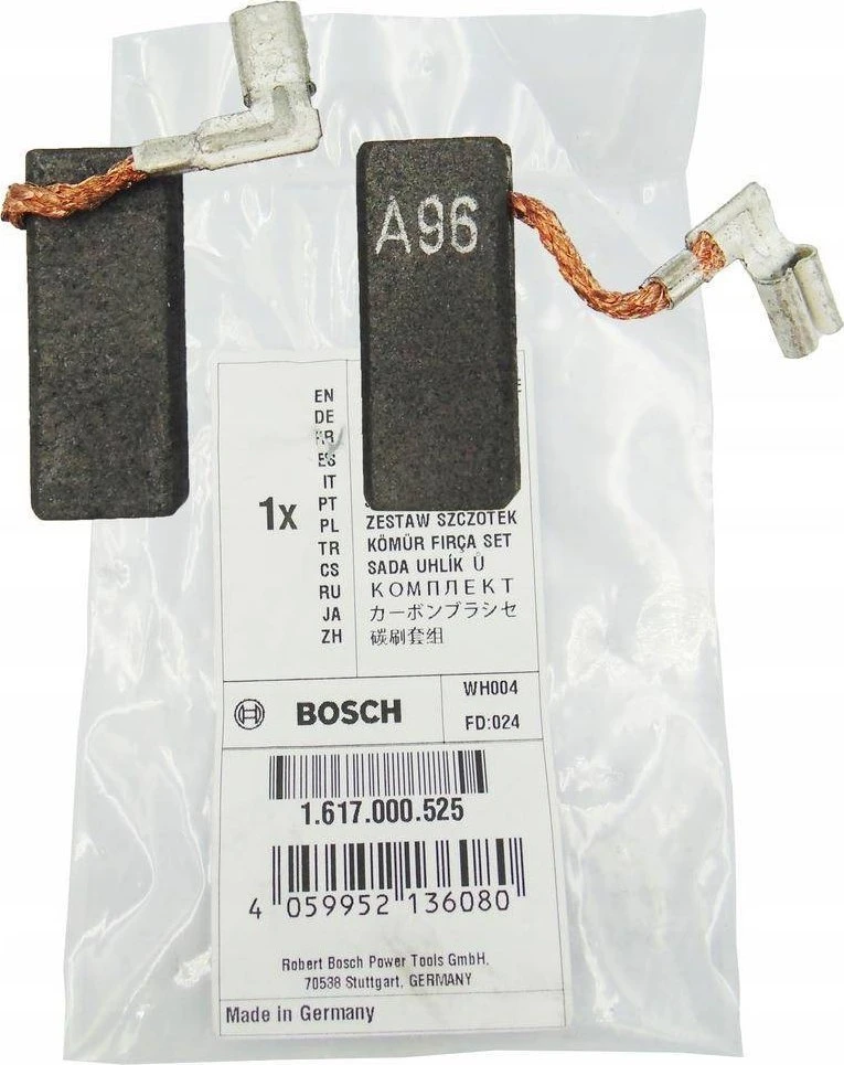 Anglinių šepetėlių rinkinys BOSCH 1617000525 GBH/GSB, 2vnt.