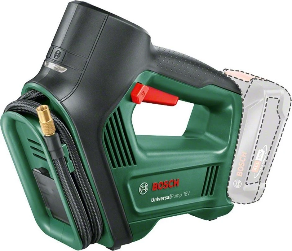 Akumuliatorinis oro pompa Bosch UniversalPump 18V be akumuliatoriaus ir kroviklio
