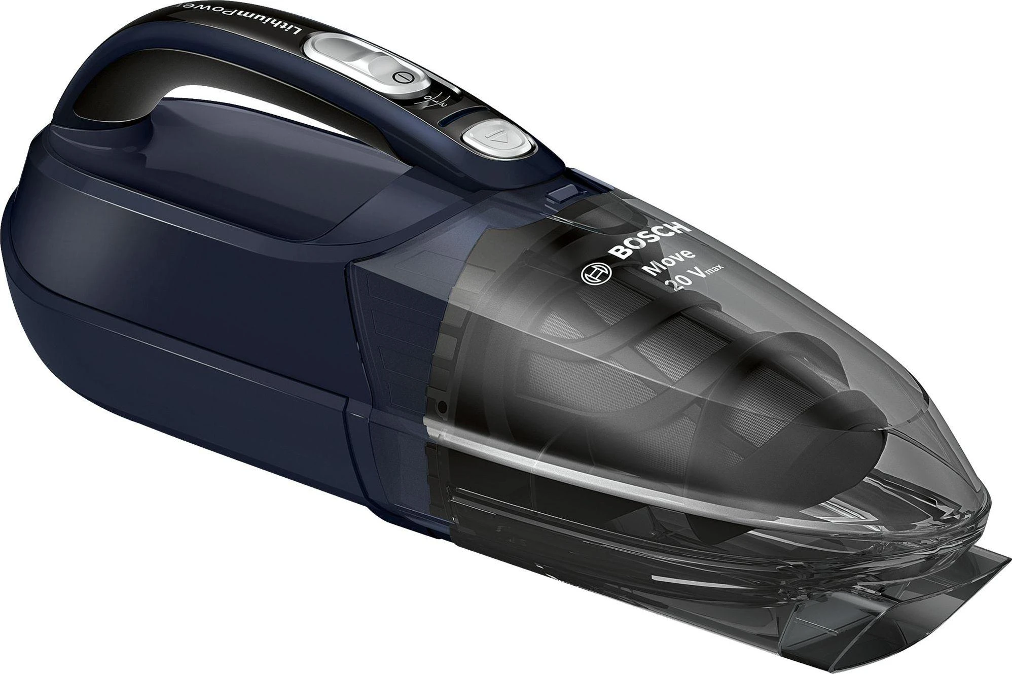 Bosch BHN20L Įkraunamasis dulkių siurblys Move Lithium 20Vmax, mėlynas