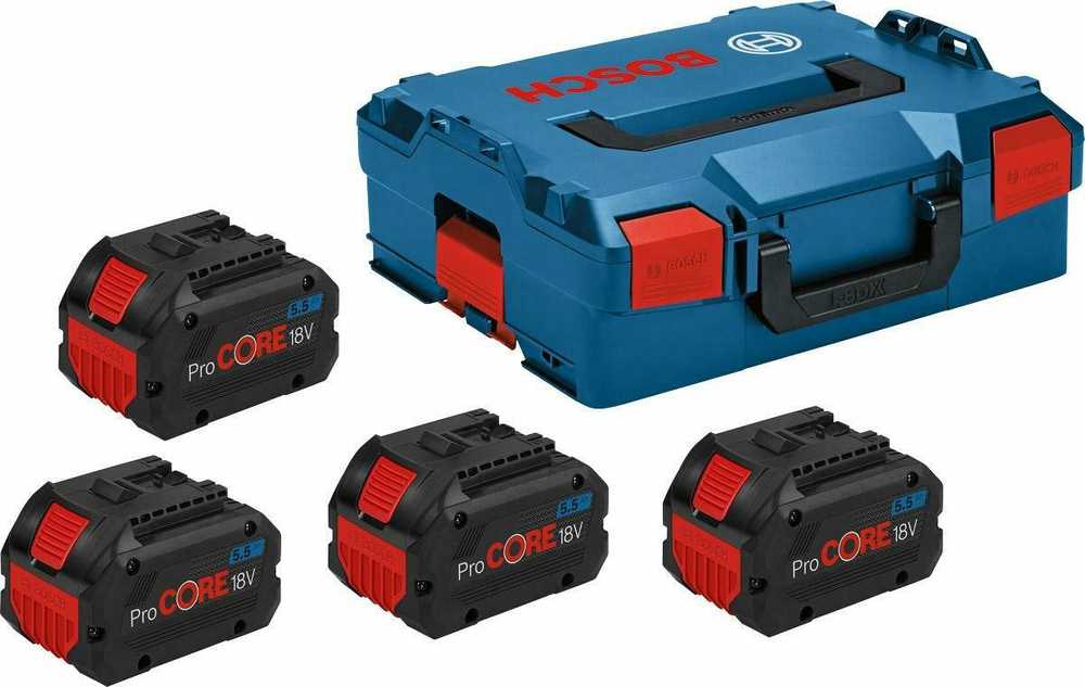 Grąžtas Bosch Bosch 4 x PROCORE18V 5.5AH PROFESSIONAL, akumuliatorius (mėlynas/juodas)