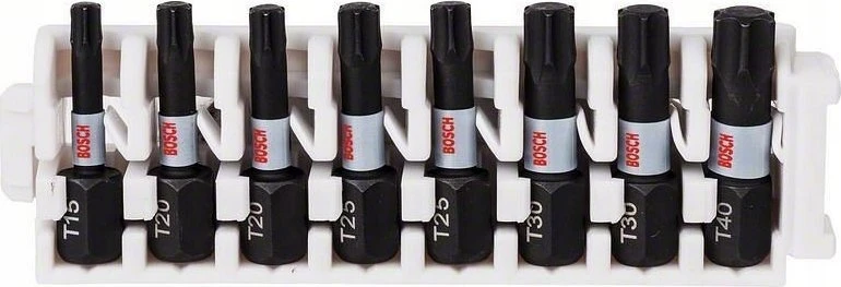 Bosch 8 dalių antgalių kompl. L=25mm, Torx
