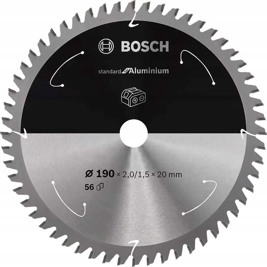 Pjovimo diskas Bosch Standard for Aluminum 2608837770; 190x20 mm; Z56
