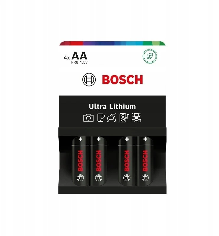Bosch Ultra Lithium AA baterijos 4 vnt.