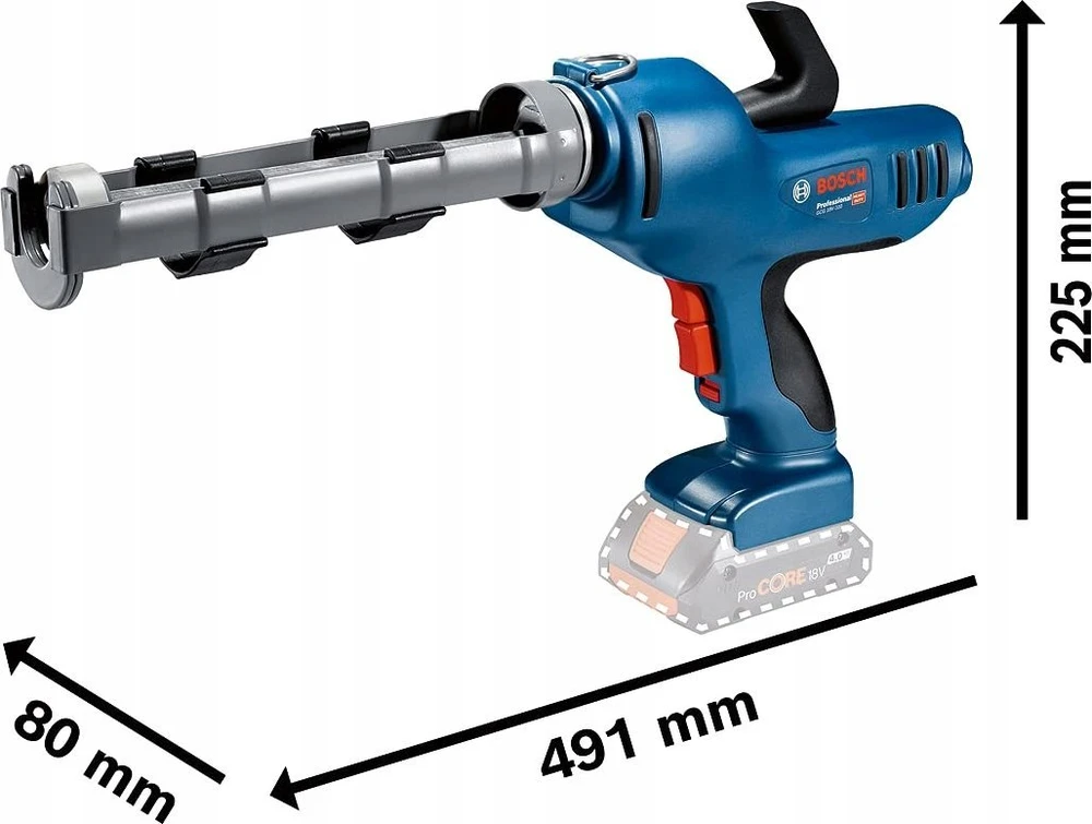 Bosch GCG 18V-310, C be akumuliatoriaus ir kroviklio