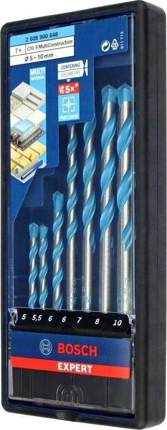 Grąžtas Universalių grąžtų komplektas Bosch 2608900648; 5-10 mm; 7 vnt.