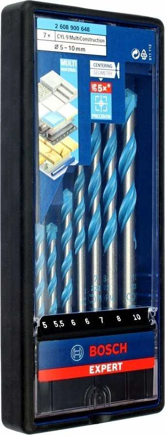 Grąžtas Universalių grąžtų komplektas Bosch 2608900648; 5-10 mm; 7 vnt.