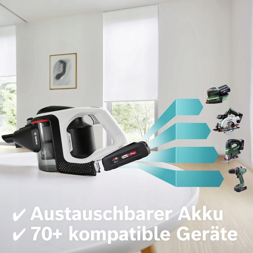 Bosch BHZUB1840 akumuliatoriaus suderinamumas su įrankiais