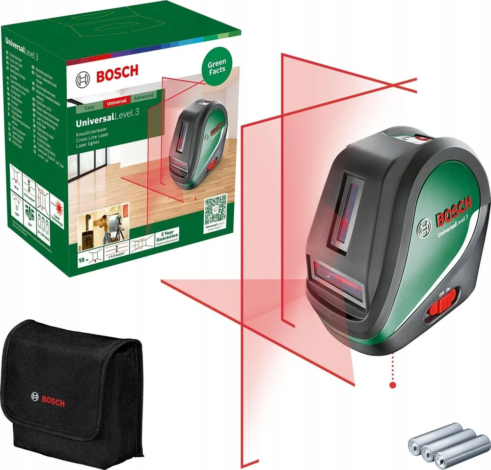 Bosch UniversalLevel 3 Kryžm.linijų lazeris