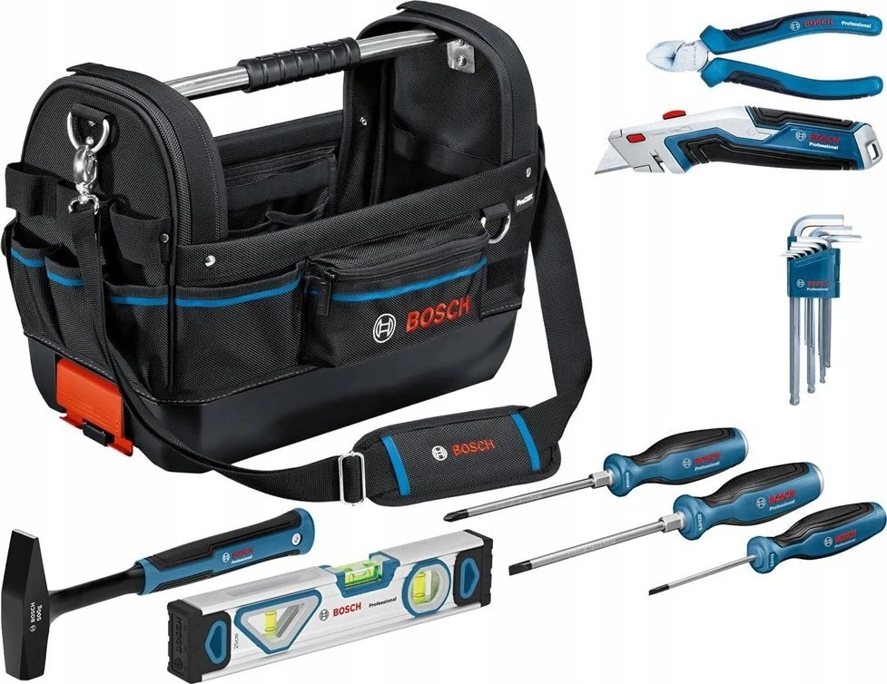 Bosch Toolbag GWT 20 ir rankiniai įrankiai