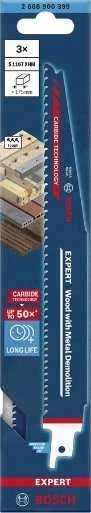 Bosch 3 pjūklo geležtės S1241HM Aerated Concrete