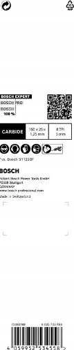 Pjūkleliai tiesiniam pjūklui Bosch S 955 CHC; 3 vnt.