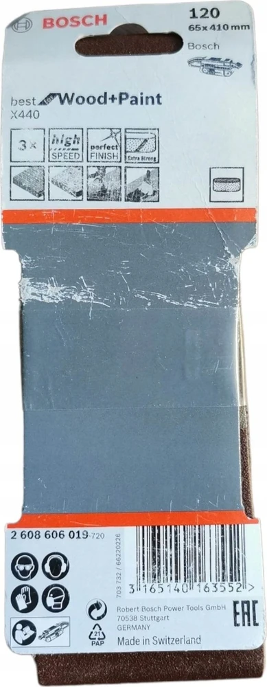 Bosch Bosch SLIBEBÅND 65X410MM K120 3STK