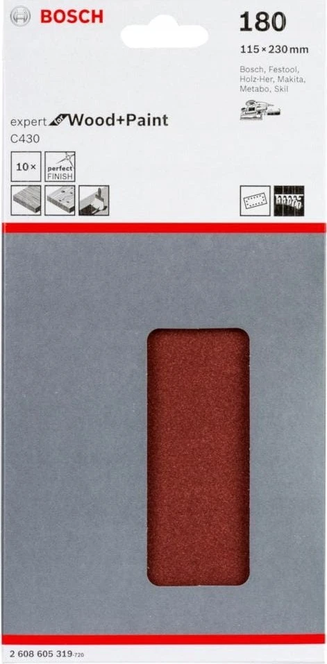Bosch Bosch SLIBEBLAD 115X230MM K180 10 STK
