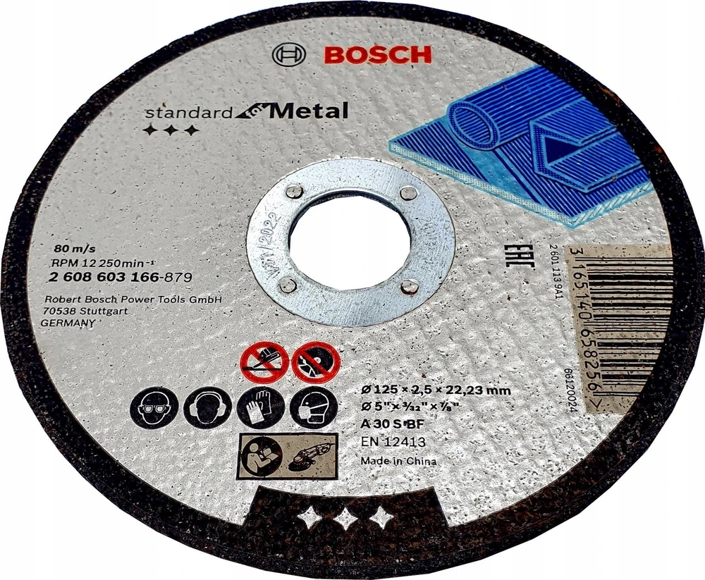 Bosch Pjov.diskas metalui 125 x 22,23 x 2,5 mm