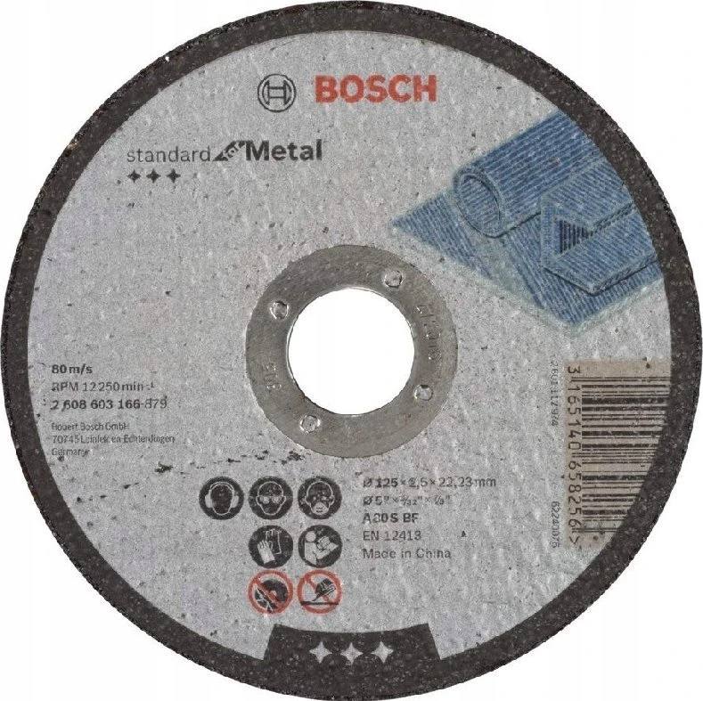 Bosch Pjov.diskas metalui 125 x 22,23 x 2,5 mm
