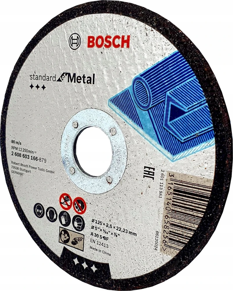 Bosch Pjov.diskas metalui 125 x 22,23 x 2,5 mm