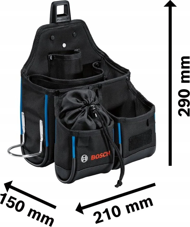 Bosch įrankių juosta ir rankinių įrankių rinkinys