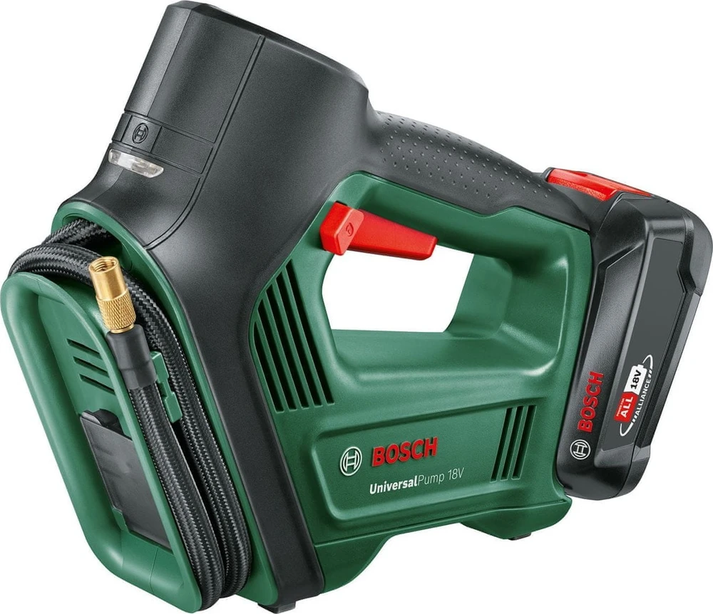 Bosch Bosch universalus siurblys 18V, dviratis, automobilis, universalus, 10,3 bar, 30 l/min, Žalias, plastikas, guma, 0 - 150 psi