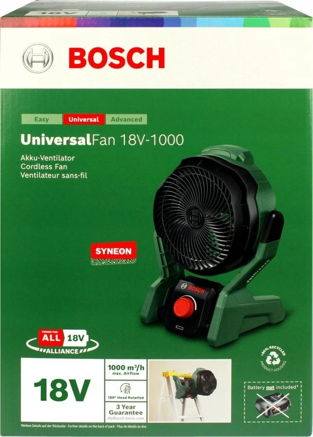 Bosch UniversalFan18V-1000solo Akum.ventiliatorius