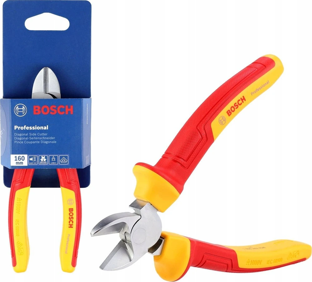 Bosch VDE Diagonal Side Cutter 160mm