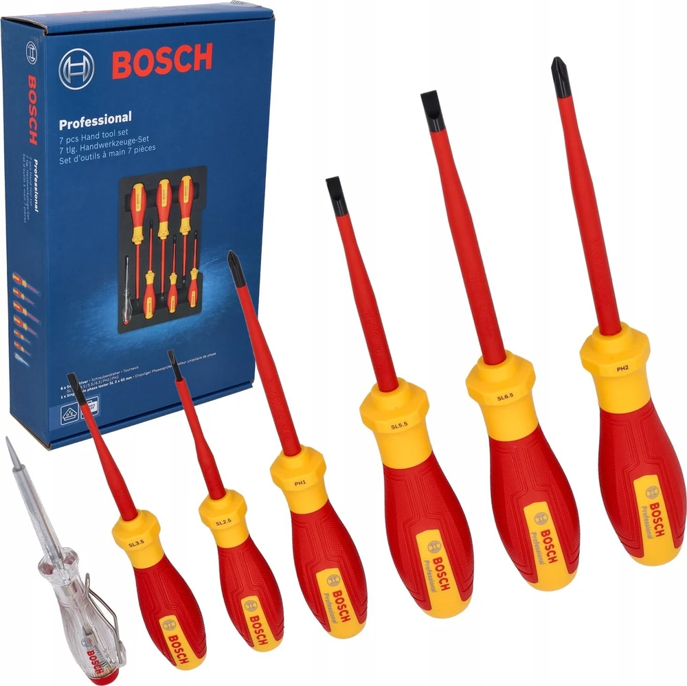 Bosch VDE Screwdriver Set 7pc (SL/PH)