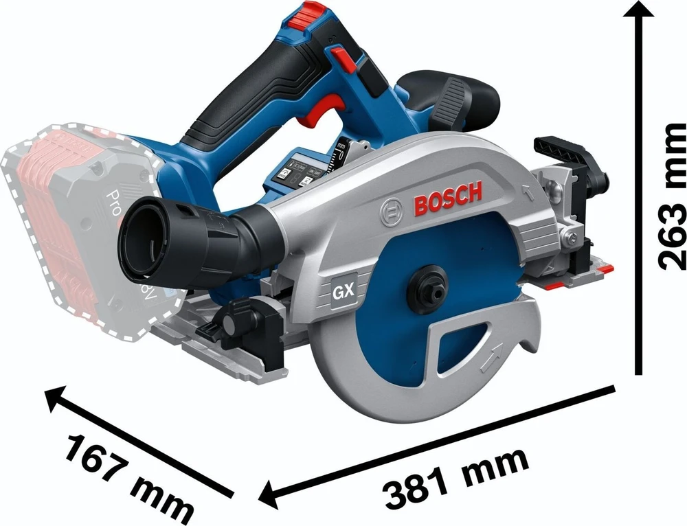 Bosch GKS 18V-57-2 GX, FSN 440 X, Carton